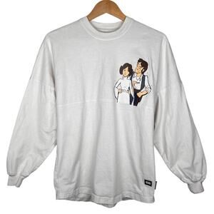 Disney Star Wars Spirit Jersey Princess Leia Han Solo I Love You Women’s XS